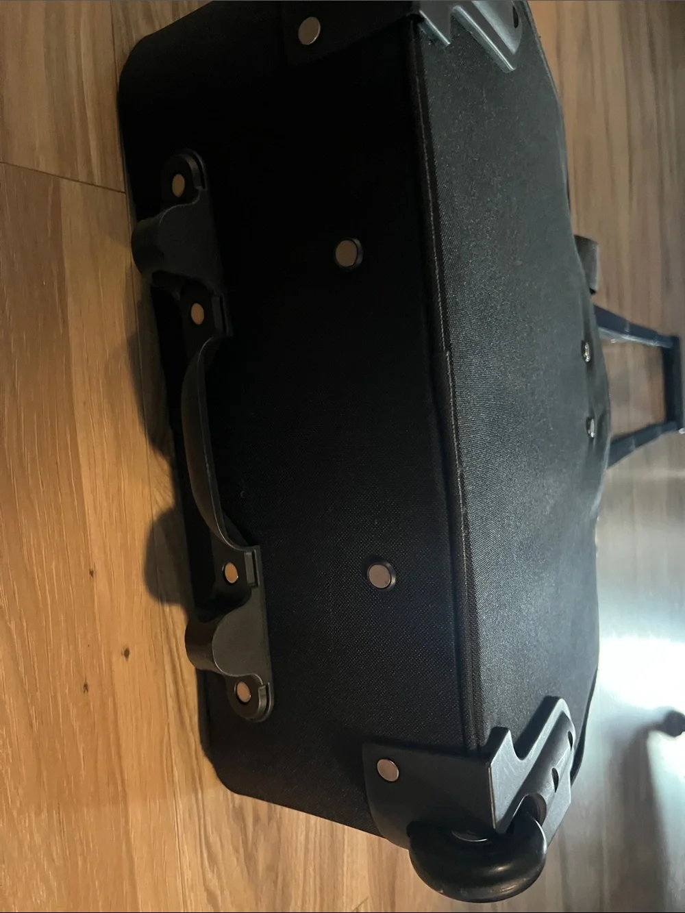 Global Gear Black and Gray Travel Under Seat Carry-On Suitcase